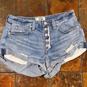 Free People Casual Jean Shorts size 28